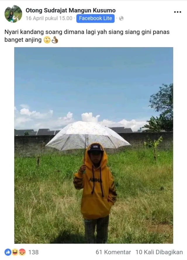 13 Status Kocak Otong Sudrajat, Bocah Penakluk Soang Asal Sunda. Aksinya Bikin Ngakak Sampai Mules 15