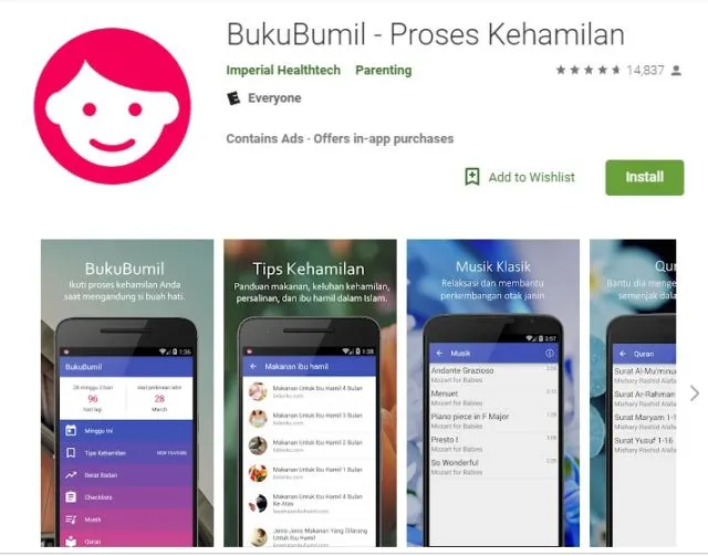 10 Aplikasi Android Gratis dan Penting untuk Ibu Hamil. Wajib Unduh Agar Masa Kehamilan Lebih Mulus 14