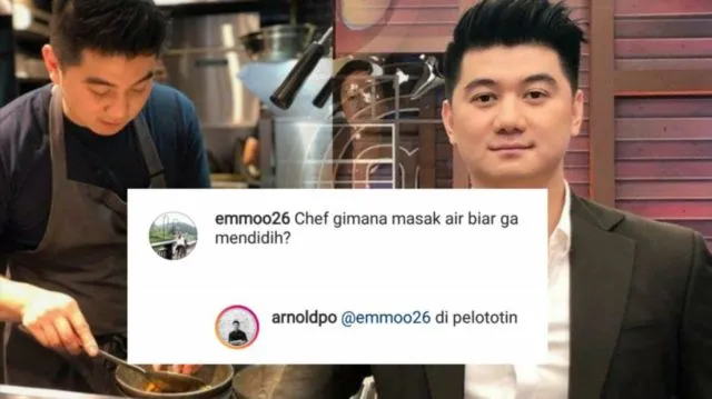 14 Reaksi Kocak Chef Arnold Tanggapi Komentar Kocak Warganet. Nggak Nyangka, Aslinya Receh Banget 27
