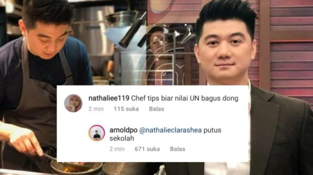 14 Reaksi Kocak Chef Arnold Tanggapi Komentar Kocak Warganet. Nggak Nyangka, Aslinya Receh Banget 21