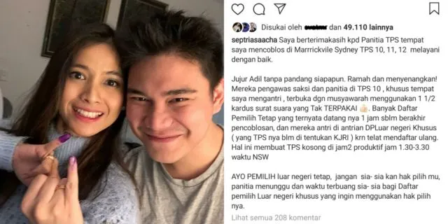 Nyoblos Duluan, 10 Artis Ini Bangga Bisa Ikutan Pemilu Meski Sedang Tinggal di Luar Negeri. Salut! 9
