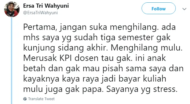 Jerit Hati Seorang Dosen Soal Mahasiswa Bimbingannya. Banyak Pesan Menohok yang Perlu Diresapi! 8