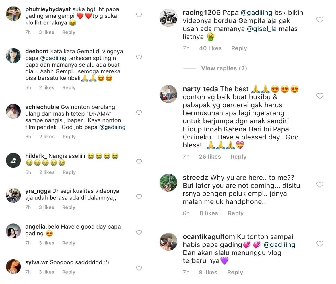 Gempi Bikin Warganet Nangis Gara-Gara Nanya Hal Ini ke Gading. Ketulusan Seorang Anak :( 2