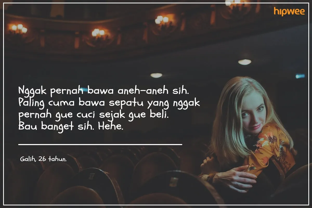 9 Hal Nggak Wajar yang Pernah Dibawa Saat Nonton Bioskop. Dari Nasi Padang Sampai Istri Orang! 15