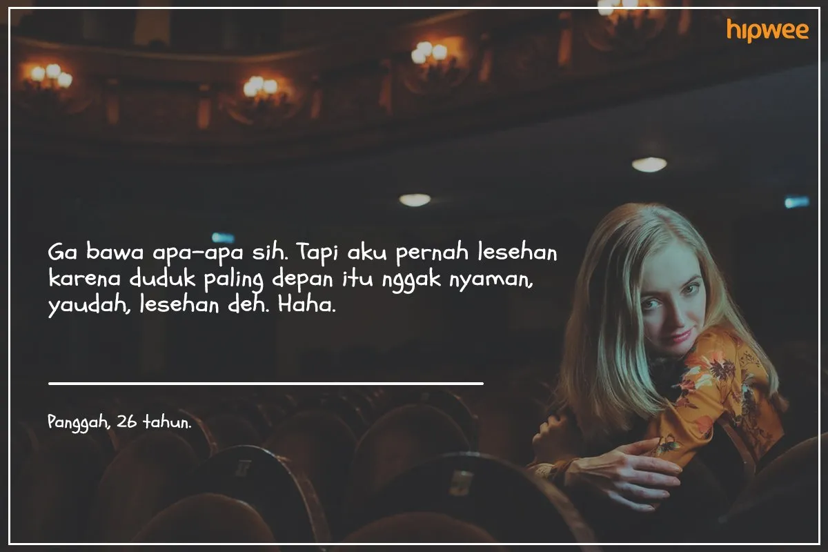 9 Hal Nggak Wajar yang Pernah Dibawa Saat Nonton Bioskop. Dari Nasi Padang Sampai Istri Orang! 12