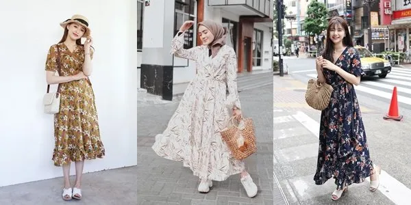 12 OOTD Dress Korean Style Flora, Bisa untuk Hijab
