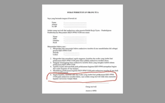 Tersebar ke Media, Poin dalam Surat Izin KKN UGM Ini Dipermasalahkan. Kini Suratnya Udah Ditarik Sih 4