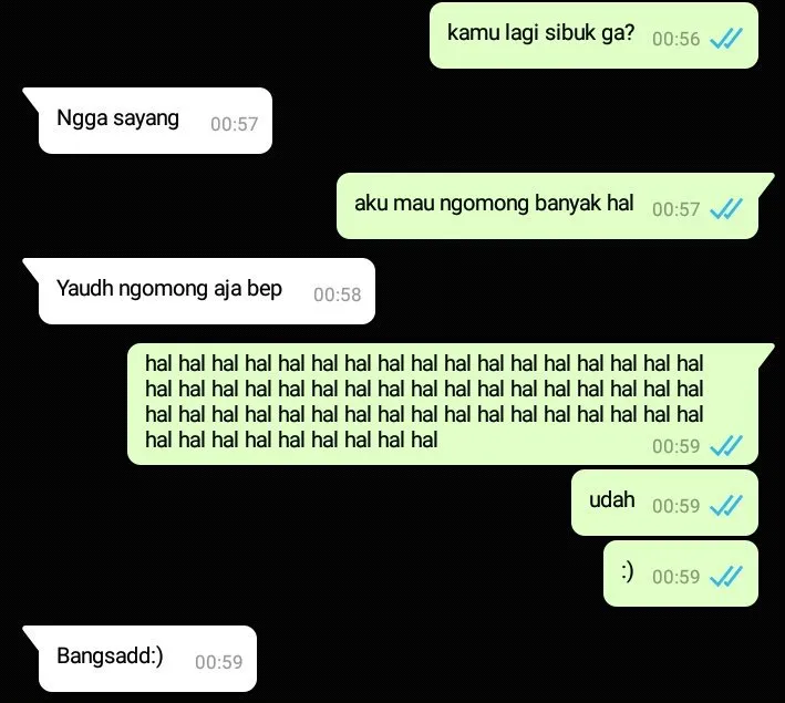 9+ Chat Lucu & Konyol Bareng Gebetan dan Kawan 18
