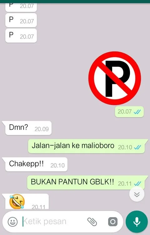 9+ Chat Lucu & Konyol Bareng Gebetan dan Kawan 12