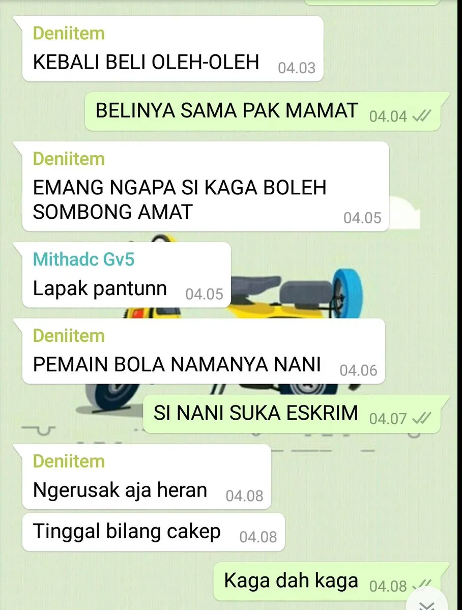 9+ Chat Lucu & Konyol Bareng Gebetan dan Kawan 16