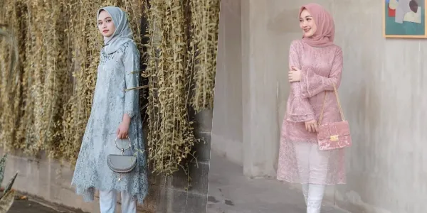 8 Model Baju Tunik Brokat Modern Terbaru
