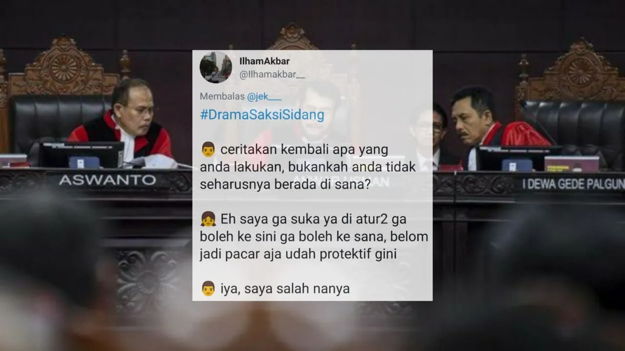 Gambaran Drama Sidang MK Jika Saksinya Cewek PMS. Kocak sih, Tapi Kasihan yang Jadi Hakimnya :(