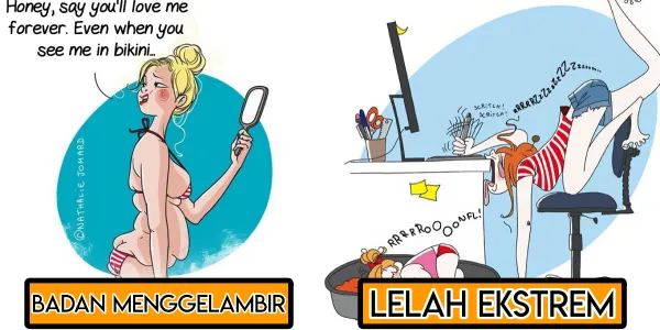 14+ Ilustrasi Kocak tapi Ngenes Cewek Setelah Jadi Ibu. Jauh lah dari Ekpektasimu yang Indah-indah~