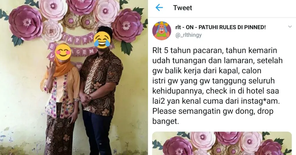 Sepulang Berlayar, Cowok ini Pergoki Calon Istri Check In sama Orang Lain. Selingkuh Tak Kenal Gender, Yha!