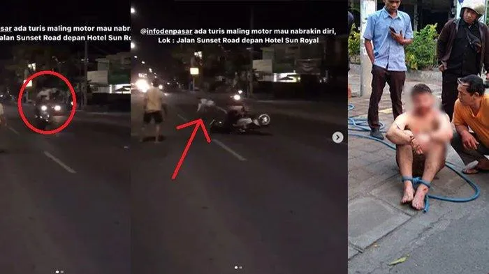 Viral Video Bule Australia Ngamuk dan Menendang Pengendara Motor di Bali. Orang Ini Kenapa Sih?