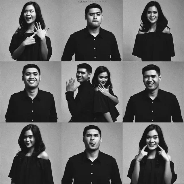 10 Ide Pre-wedding Unik Terinspirasi dari Pas Foto 16
