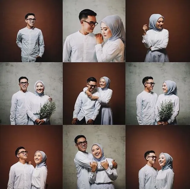 10 Ide Pre-wedding Unik Terinspirasi dari Pas Foto 15