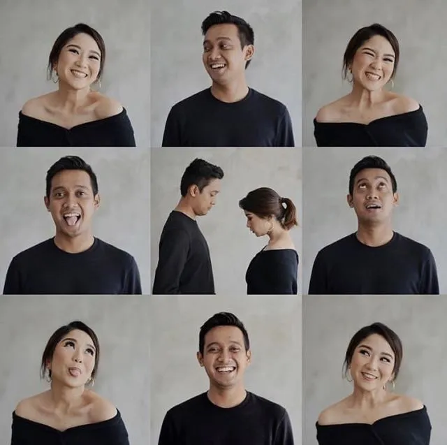 10 Ide Pre-wedding Unik Terinspirasi dari Pas Foto 14