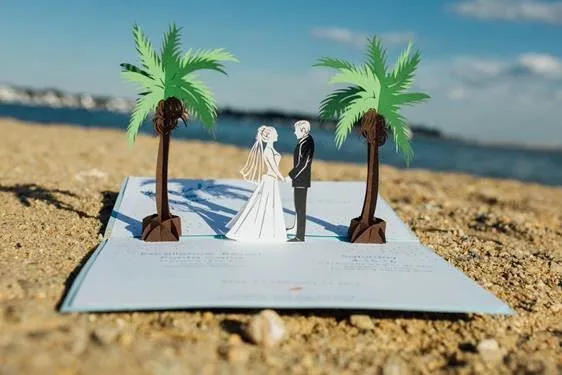 10 Ide Undangan Nikah Pop Up yang Bagus 19