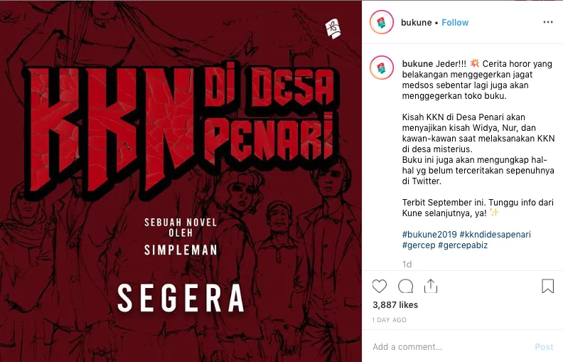 Setelah Viral di Media Sosial, Kisah Horor KKN di Desa Penari Bakal Dijadikan Novel. Wah Menarik Nih!