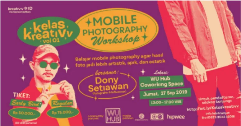 kreativv ID akan Mengadakan Kelas Kreativv “Mobile Photography Workshop”.  Buruan Daftar, Kuota Terbatas!