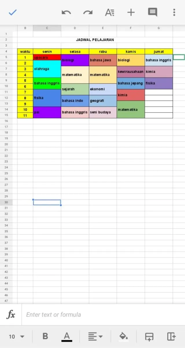Cara Buat Wallpaper Jadwal Pelajaran yang Aesthetic 12