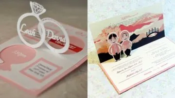 10 Ide Undangan Nikah Pop Up yang Bagus