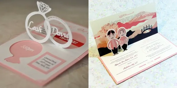 10 Ide Undangan Nikah Pop Up yang Bagus