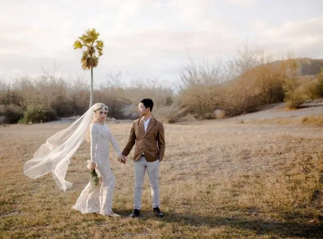 11 Inspirasi Prewedding dengan Veil ala Korea yang Kece 19
