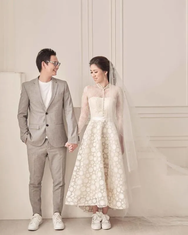 11 Inspirasi Prewedding dengan Veil ala Korea yang Kece 13
