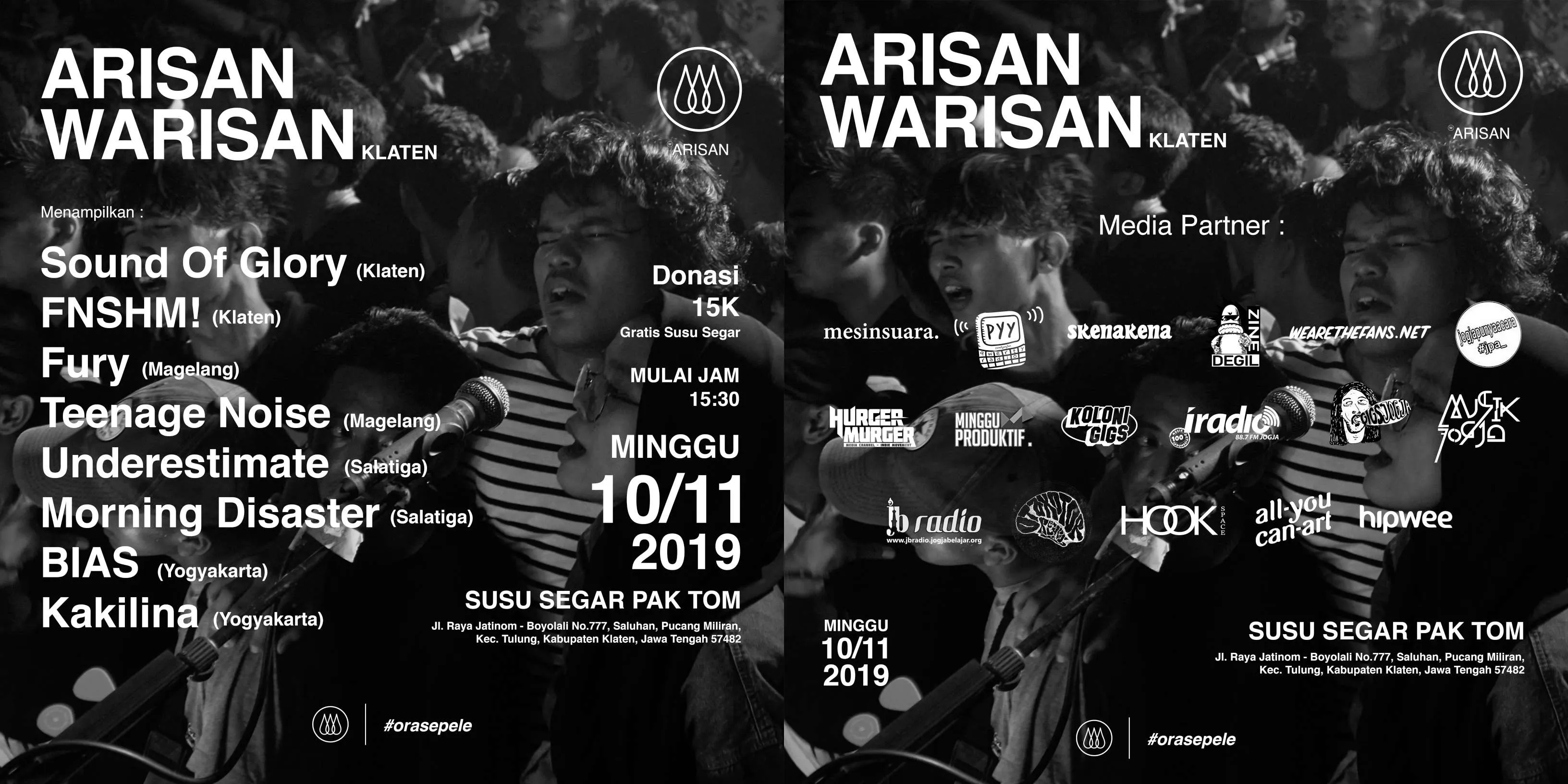 Sukses Event Pertama, (W)Arisan Akan Kembali Gelar Gigs Keduanya. Kali Ini Klaten Terpilih Jadi Tuan Rumahnya!