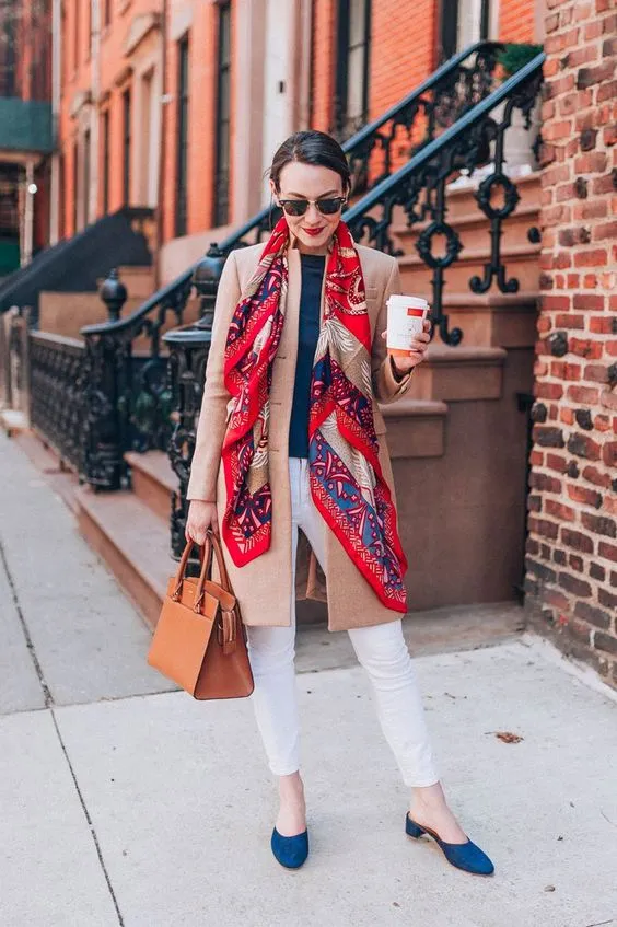 11 Cara Padu Padan Scarf yang Cantik dan Super Modis. Banyak Banget nih Idenya! 12