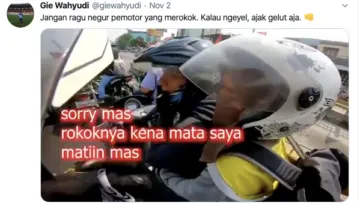 4 Alasan Untuk Tidak Ragu Menegur Pengendara Motor yang Merokok. Jangan Segan Untuk Melawan