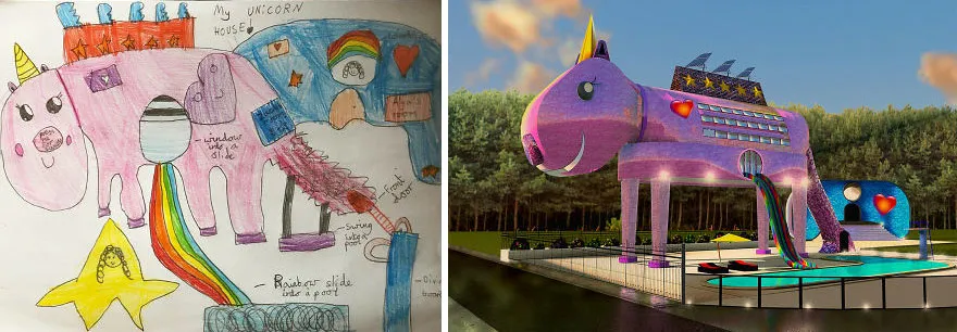 8 Gambar Rumah dari Anak-Anak yang Dijadiin Desain 3D. Sampai Dihargai Mahal Agen Real Estate lo!