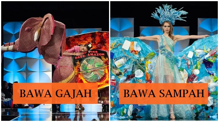 9 Kostum Terheboh di Miss Universe 2019; Ada yang Bawa Gajah dan Sampah!