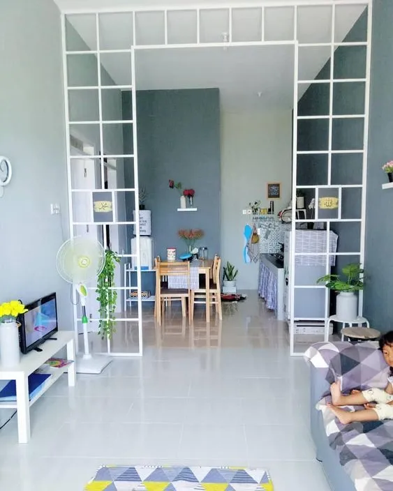 9+ Ide Sekat Ruang Tamu Minimalis Modern (Tren Baru) 17