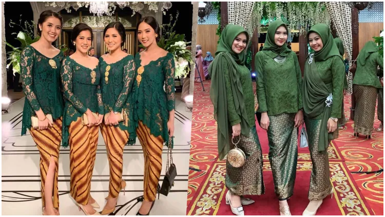 7 Seragam Kebaya Bridesmaid Nuansa Hijau untuk Kesan Mahal dan Elegan. Cakepnya~