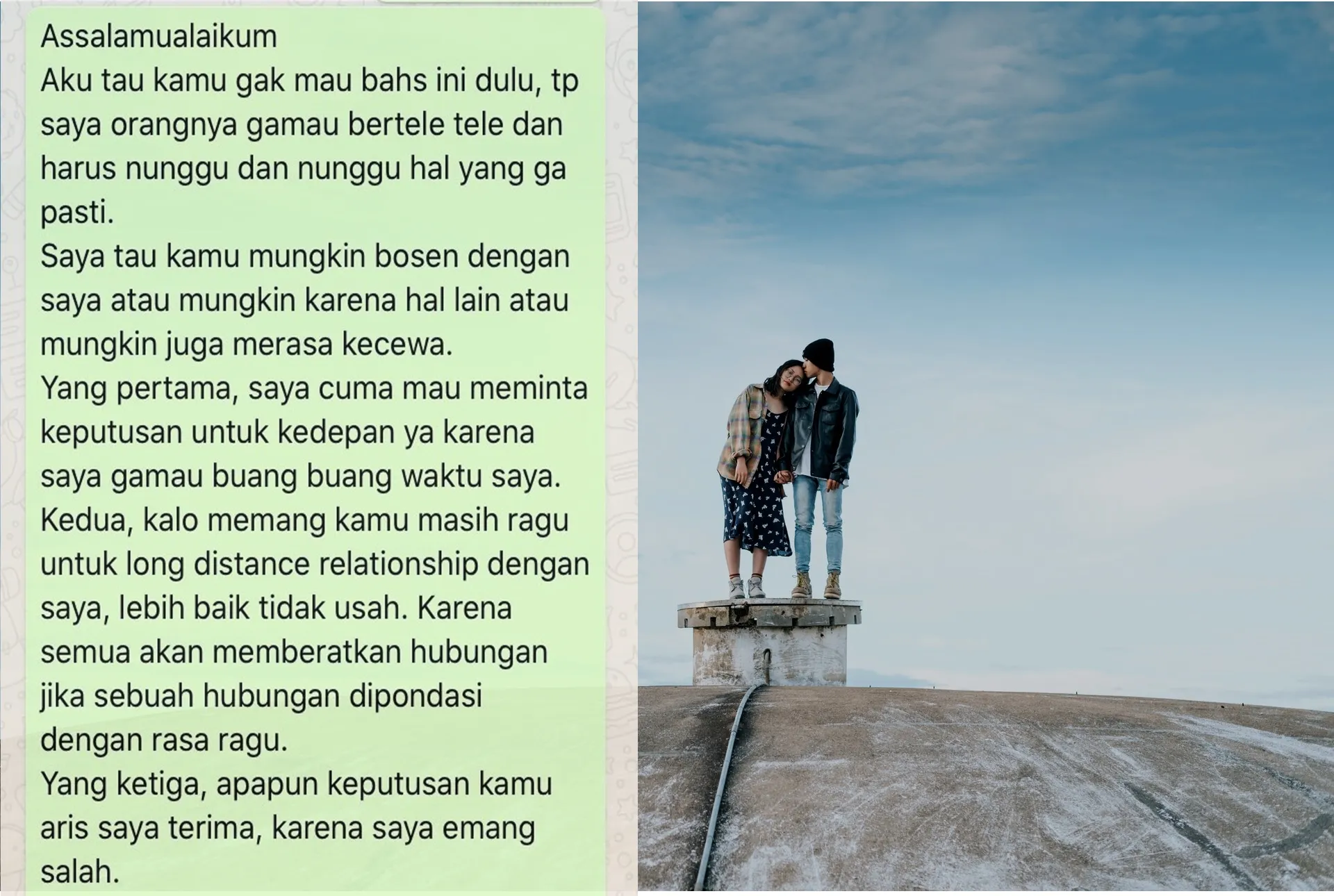 Meminta Kepastian LDR, Justru Berakhir Perpisahan. Kisah Warganet Ini Punya Banyak Pelajaran
