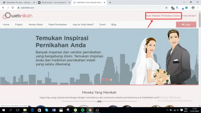 7 Cara Bikin Website Pernikahan Gratis dan Mudah 8