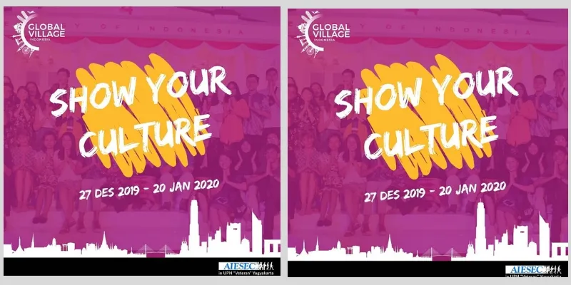 AIESEC UPNVY Mengadakan Festival Kebudayaan Global Village Winter 2020