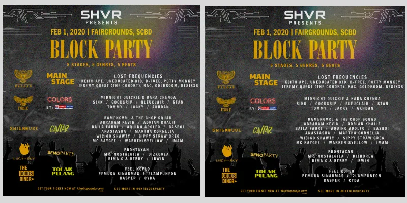 Jakarta Block Party 2020 : Nge-Block Kawasan Fairgrounds  Bareng Puluhan Musisi dan Komunitas