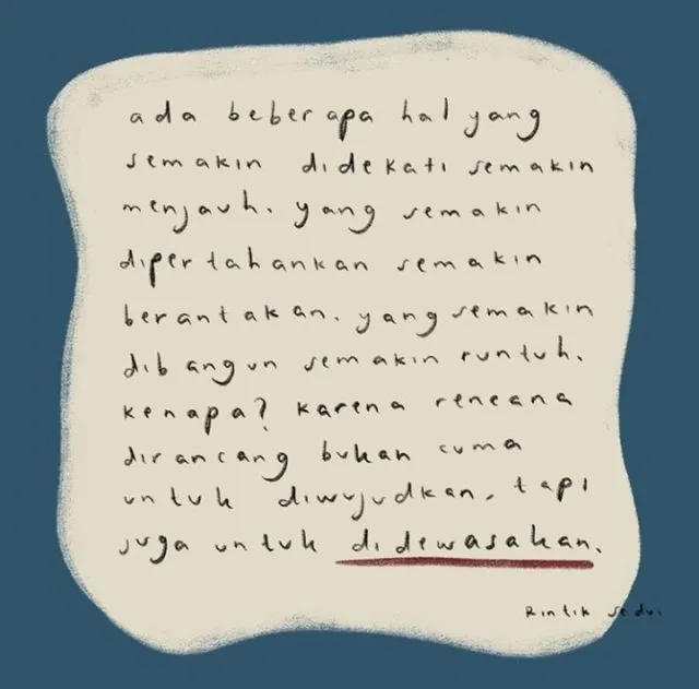 10 Quotes Bijak Cinta & Kehidupan ala Rintik Sedu 14