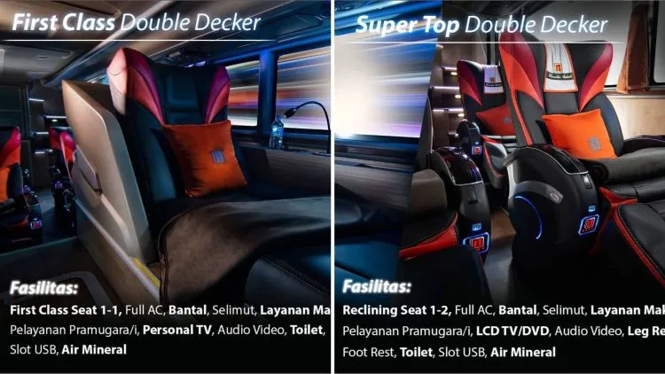 5 Sleeper Bus di Indonesia yang Mewah dan Nyaman 7
