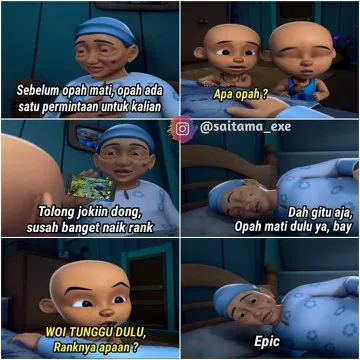 10 Foto Meme Kocak Upin-Ipin yang Bikin Jengkel 11