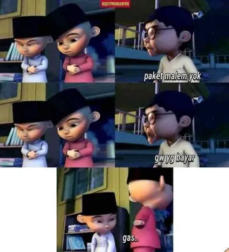 10 Foto Meme Kocak Upin-Ipin yang Bikin Jengkel 17