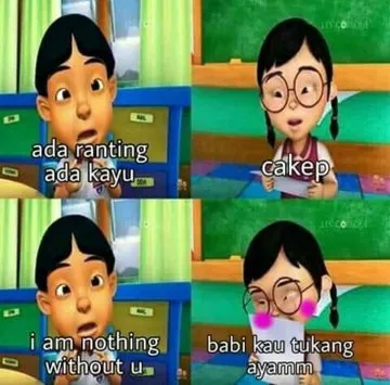 10 Foto Meme Kocak Upin-Ipin yang Bikin Jengkel 16