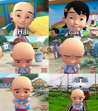 10 Foto Meme Kocak Upin-Ipin yang Bikin Jengkel 20