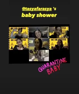 9 Detail Virtual Baby Shower ala Tasya Farasya. Bisa Sontek Ide Seru-seruannya Meski di Kamar Aja~ 16