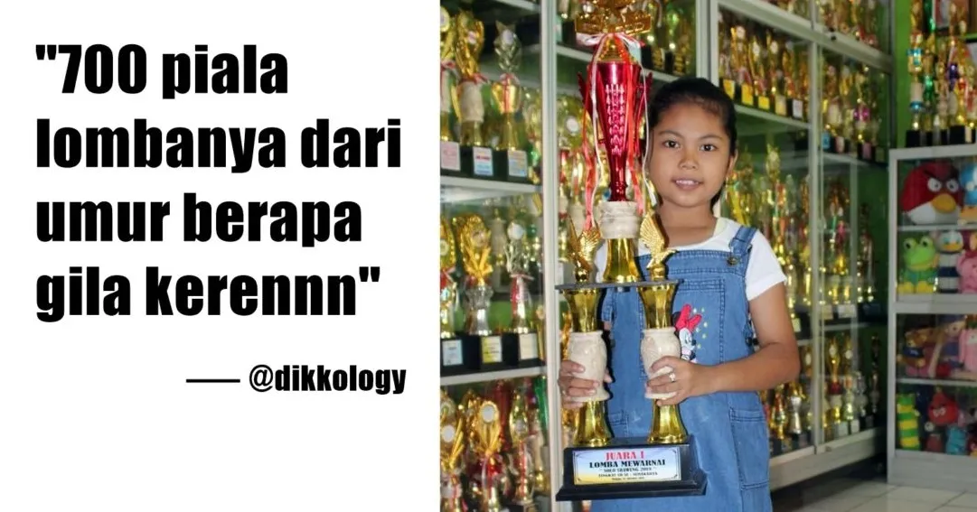 Viral Kisah Anak 10 Tahun Jadi Guru dan Punya 700 Piala, Warganet Pusing. Jangan Sampai Emak Tahu! 16