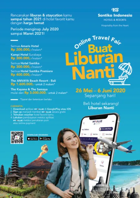 Gelar Online Travel Fair, Santika Indonesia Jual Voucher Menginap dengan Harga Istimewa Buat Liburan Nanti 3